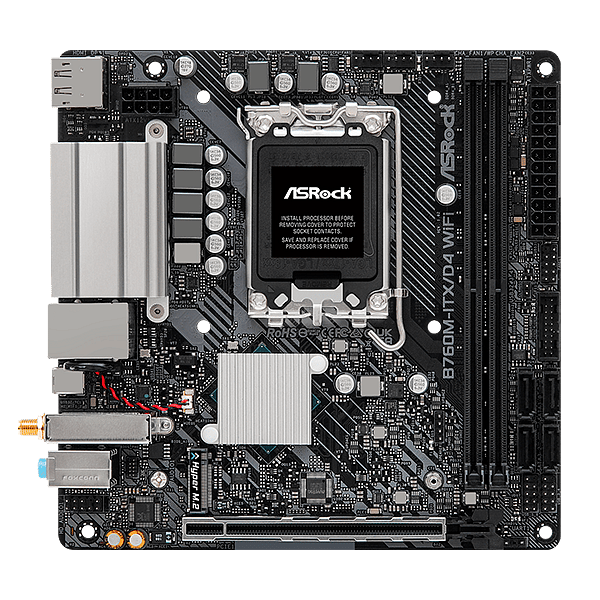 Asrock B760MITX  WiFi AX  DDR4  Mini ITX  Placa Base Intel 1700