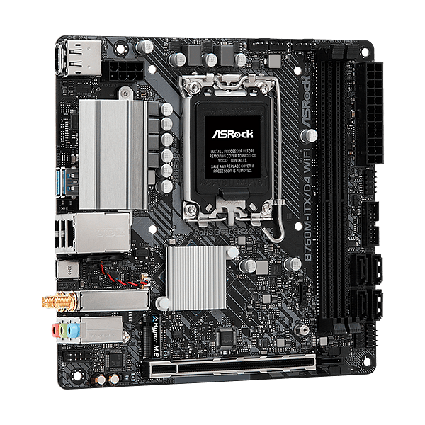Asrock B760MITX  WiFi AX  DDR4  Mini ITX  Placa Base Intel 1700