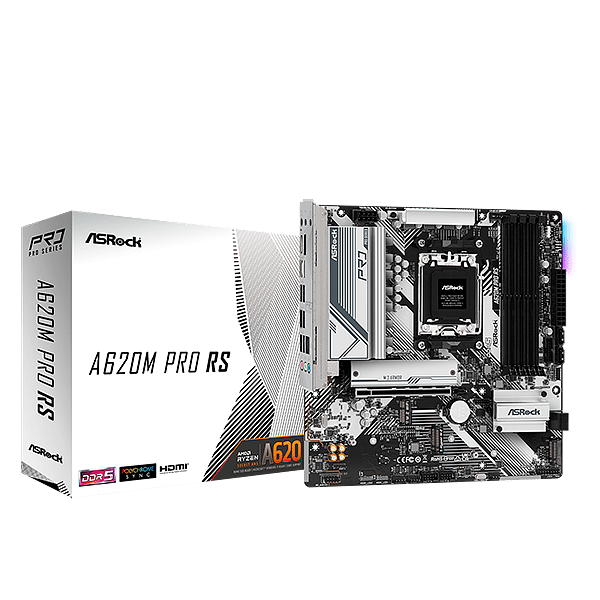 Asrock A620M Pro RS  DDR5  MicroATX  Placa Base AM5