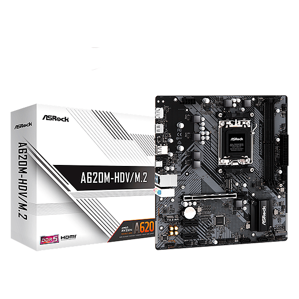 Asrock A620MHDV  DDR5  MicroATX  Placa Base AM5