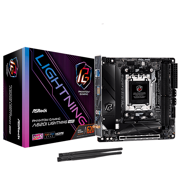 Asrock A620I PG Lightning  DDR5  ITX  WiFi  Placa Base AM5