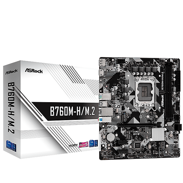 Asrock B760MHM2  DDR5  Micro ATX  Placa Base Intel 1700