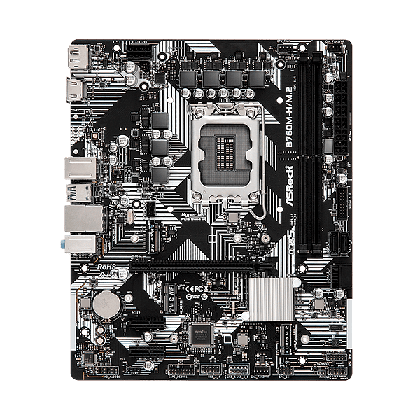 Asrock B760MHM2  DDR5  Micro ATX  Placa Base Intel 1700