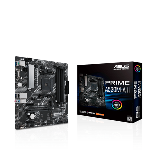 Asus Prime A520MA II CSM  DDR4  MicroATX  Placa Base AM4