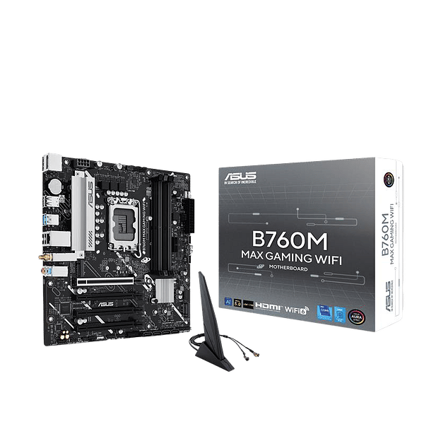 Asus Prime B760M Max Gaming  WiFi 6 Bluetooth 52  DDR5  Micro ATX  Placa Base Intel 1700