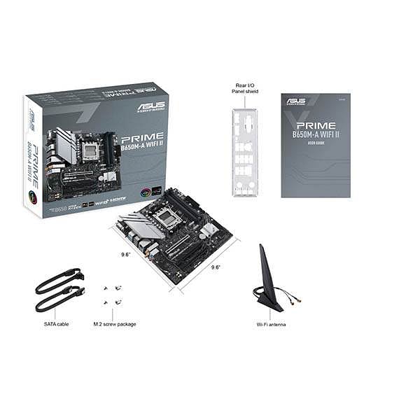 Asus Prime B650MA II  WiFi AX  DDR5  MicroATX  Placa Base AM5
