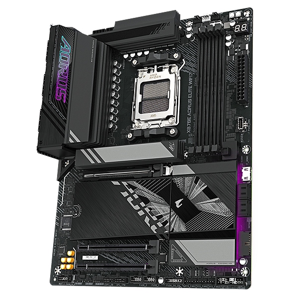 Gigabyte X870E Aorus Elite  WiFi 7  Bluetooth  PCIe 50  DDR5  ATX  Placa Base AM5