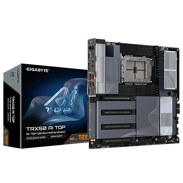 Gigabyte TRX50 AI TOP  Threadripper Pro 7000 Series  DDR5  PCIe 50  EATX  Socket sTR5  Placa Base AMD TRX50