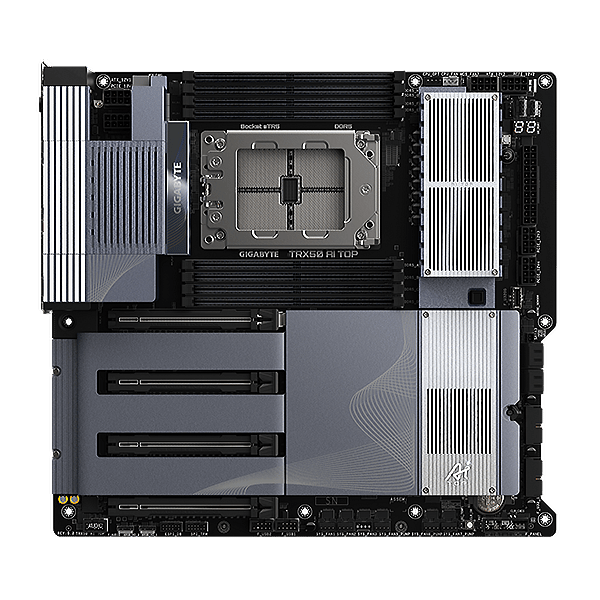 Gigabyte TRX50 AI TOP  Threadripper Pro 7000 Series  DDR5  PCIe 50  EATX  Socket sTR5  Placa Base AMD TRX50
