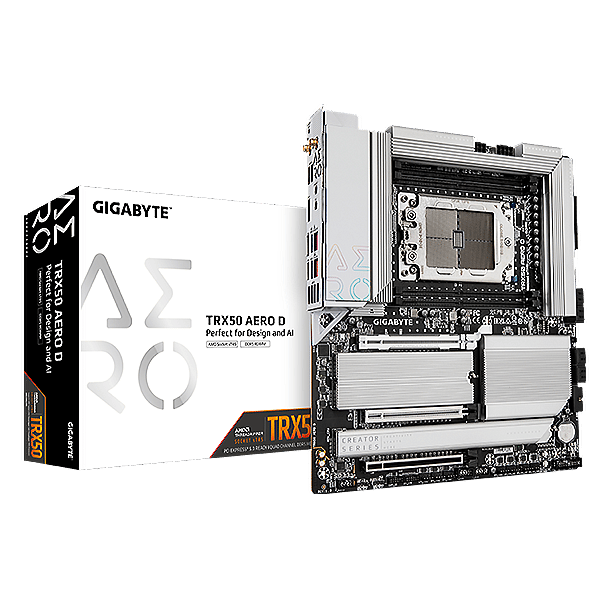 Gigabyte TRX50 AERO D  Threadripper Pro 7000 Series  DDR5  PCIe 50  EATX  Socket sTR5  Placa Base AMD TRX50