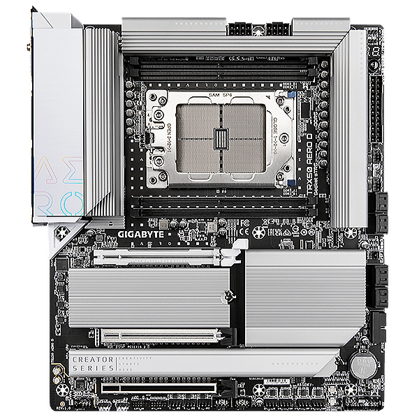 Gigabyte TRX50 AERO D  Threadripper Pro 7000 Series  DDR5  PCIe 50  EATX  Socket sTR5  Placa Base AMD TRX50