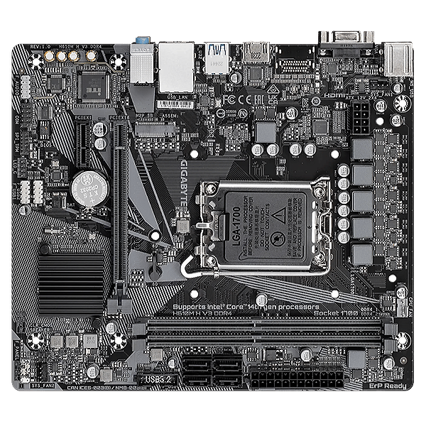 Gigabyte H610MH V3  DDR4  MicroATX  Placa Base Intel 1700