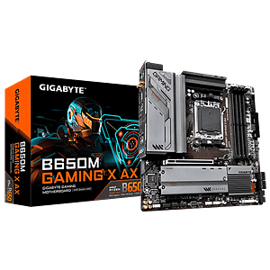 Gigabyte B650M Gaming X AX  WiFi AX  DDR5  MicroATX  Placa Base AM5