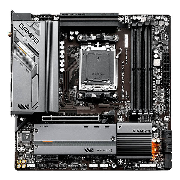 Gigabyte B650M Gaming X AX  WiFi AX  DDR5  MicroATX  Placa Base AM5