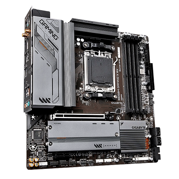 Gigabyte B650M Gaming X AX  WiFi AX  DDR5  MicroATX  Placa Base AM5