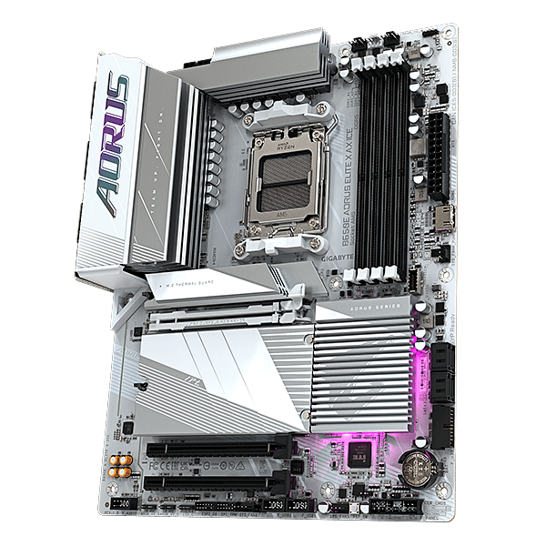 Gigabyte B650E Aorus Elite AX Ice  DDR5  WiFi AX  ATX  Placa Base AM5