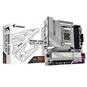 Gigabyte B650M Aorus Elite AX Ice  DDR5  WiFi AX  Micro ATX  Placa Base AM5