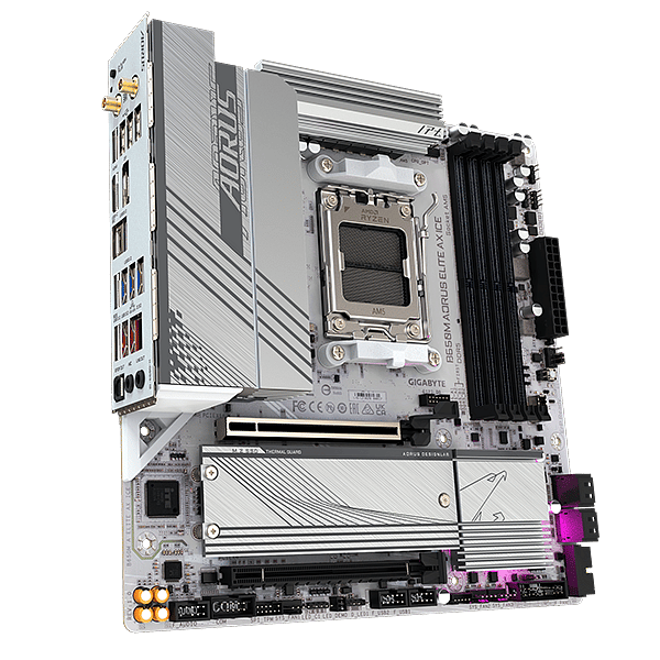 Gigabyte B650M Aorus Elite AX Ice  DDR5  WiFi AX  Micro ATX  Placa Base AM5