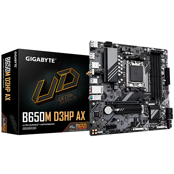 Gigabyte B650M D3HP AX  DDR5  WiFi AX  MicroATX  Placa Base AM5