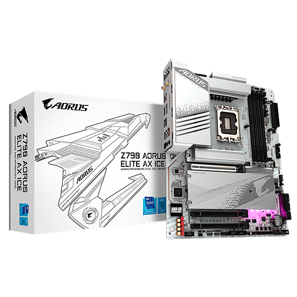 Gigabyte Z790 Aorus Elite AX ICE  WiFi 6E  DDR5  ATX  Placa Base Intel 1700