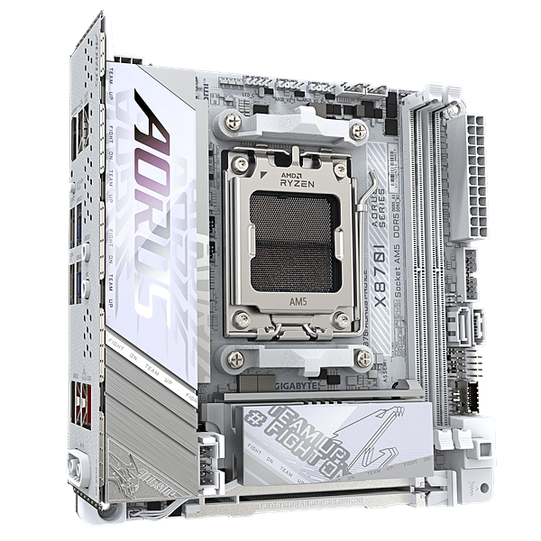 Gigabyte X870I Aorus Pro Ice  WiFi 7 Bluetooth 54  DDR5  ATX  Blanca  Placa Base AM5