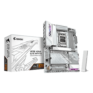 Gigabyte X870E Aorus Elite Ice WiFi 7 Bluetooth 54 DDR5 ATX Blanca  Placa Base Socket AM5