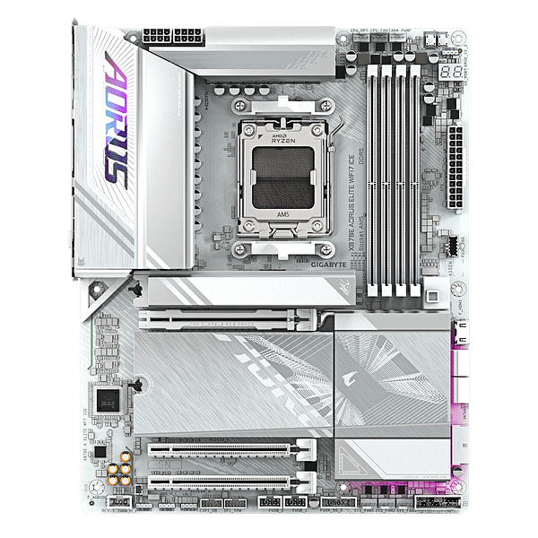 Gigabyte X870E Aorus Elite Ice WiFi 7 Bluetooth 54 DDR5 ATX Blanca  Placa Base Socket AM5