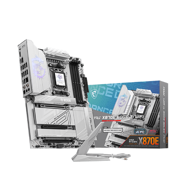 MSI MPG X870E Edge Ti  WiFi 7 Bluetooth 54  DDR5  ATX  Blanca  Placa Base AM5