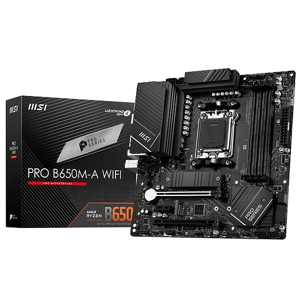 MSI Pro B650MA  WiFi AX  DDR5  MicroATX  Placa Base AM5