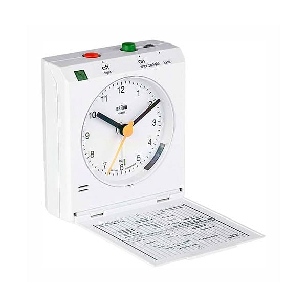 Braun BNC 005 Reflex Control despertador de viaje blanco