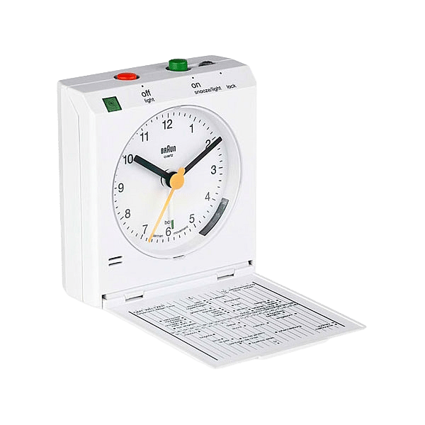 Braun BNC 005 Reflex Control despertador de viaje blanco