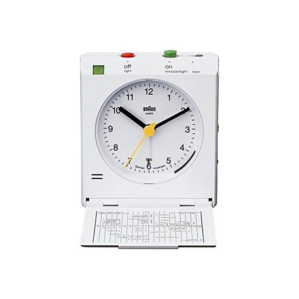 Braun BNC 005 Reflex Control despertador de viaje blanco