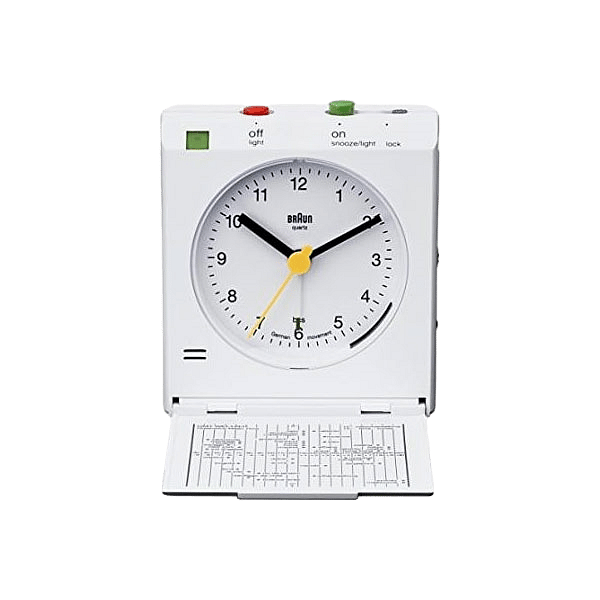 Braun BNC 005 Reflex Control despertador de viaje blanco