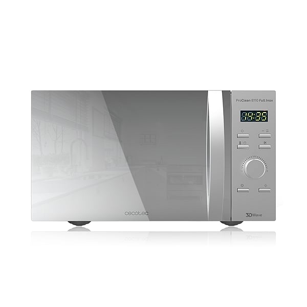 Cecotec ProClean 8110 Full Inox 1000W 28L con Grill  Microondas