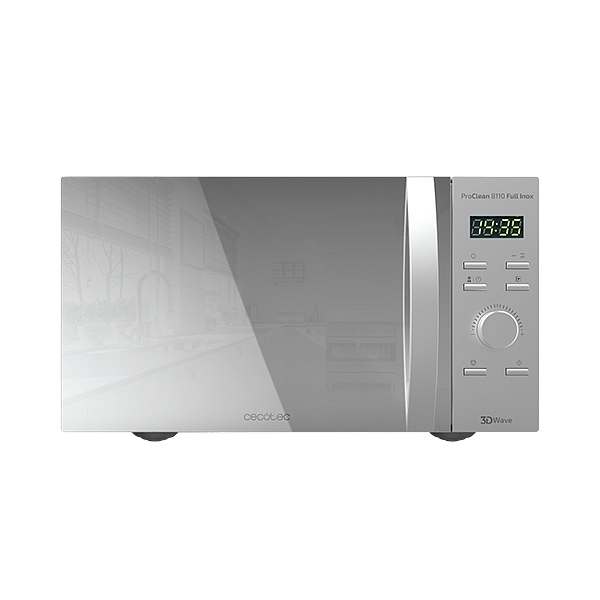 Cecotec ProClean 8110 Full Inox 1000W 28L con Grill  Microondas