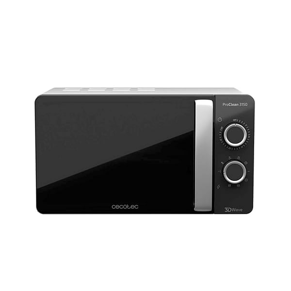 Cecotec ProClean 3150 Negro y Plata 700W 20L con Grill  Microondas