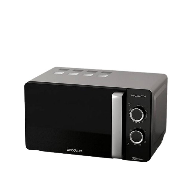 Cecotec ProClean 3150 Negro y Plata 700W 20L con Grill  Microondas