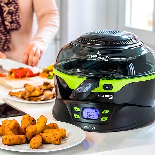Cecotec Turbo Cecofry 4D 1350W Capacidad 3L  Freidora sin Aceite