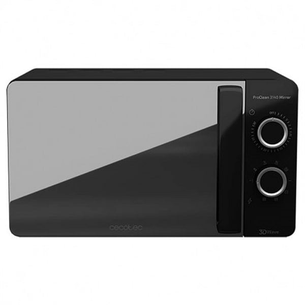 Cecotec ProClean 3140 Mirror Negro 700W 20L con Grill  Microondas