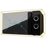 Cecotec ProClean 3140 Mirror Negro 700W 20L con Grill  Microondas