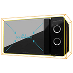 Cecotec ProClean 3140 Mirror Negro 700W 20L con Grill  Microondas
