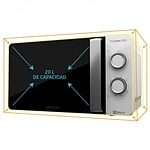 Cecotec ProClean 3110 Blanco 700W 20L con Grill  Microondas