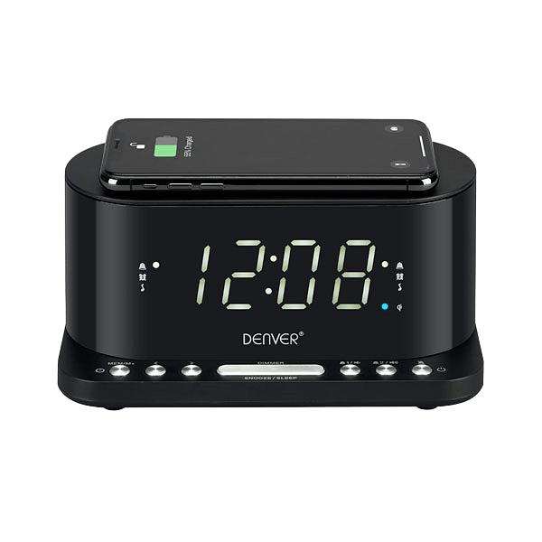 Denver CRQ110 Radio FM base de carga IQ  Despertador