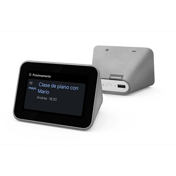 Lenovo Smart Clock  Inteligente con Asistente de Google  Reloj Despertador