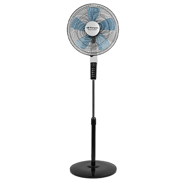 Orbegozo SF 0642 Ventilador de Pie con Mando a Distancia y Temporizador  Modos Silent Night y Nature  Gran Caudal de Aire  Oscilacion Automatica  Altura Regulable  Diseño Moderno