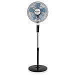 Orbegozo SF 0642 Ventilador de Pie con Mando a Distancia y Temporizador  Modos Silent Night y Nature  Gran Caudal de Aire  Oscilacion Automatica  Altura Regulable  Diseño Moderno