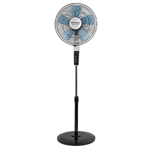 Orbegozo SF 0642 Ventilador de Pie con Mando a Distancia y Temporizador  Modos Silent Night y Nature  Gran Caudal de Aire  Oscilacion Automatica  Altura Regulable  Diseño Moderno
