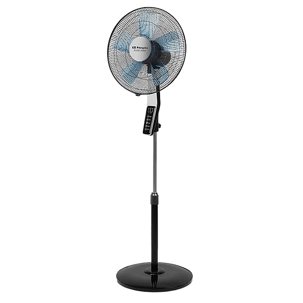 Orbegozo SF 0642 Ventilador de Pie con Mando a Distancia y Temporizador  Modos Silent Night y Nature  Gran Caudal de Aire  Oscilacion Automatica  Altura Regulable  Diseño Moderno