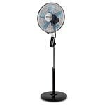 Orbegozo SF 0642 Ventilador de Pie con Mando a Distancia y Temporizador  Modos Silent Night y Nature  Gran Caudal de Aire  Oscilacion Automatica  Altura Regulable  Diseño Moderno
