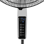 Orbegozo SF 0642 Ventilador de Pie con Mando a Distancia y Temporizador  Modos Silent Night y Nature  Gran Caudal de Aire  Oscilacion Automatica  Altura Regulable  Diseño Moderno